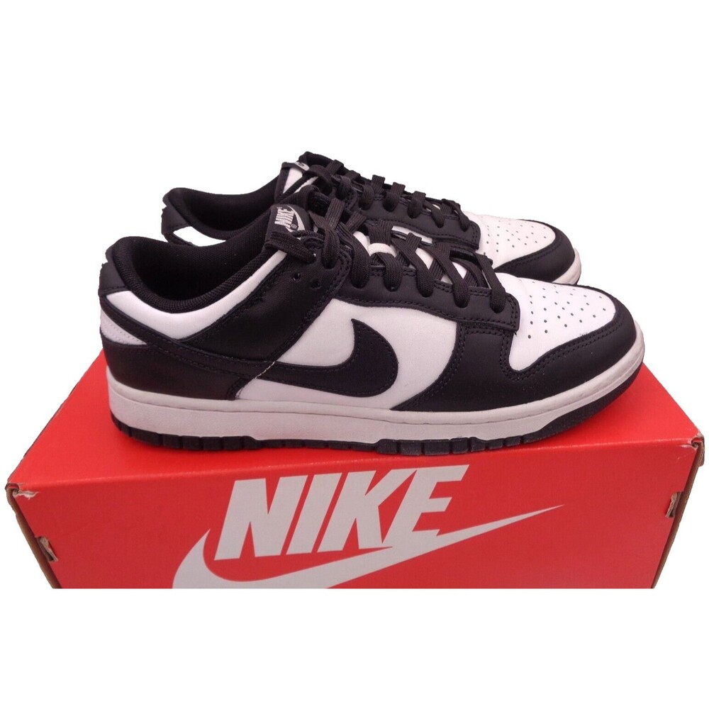 Nike Dunk Low Retro Sz 9.5 Mens White Black Panda Sneakers DD1391-100